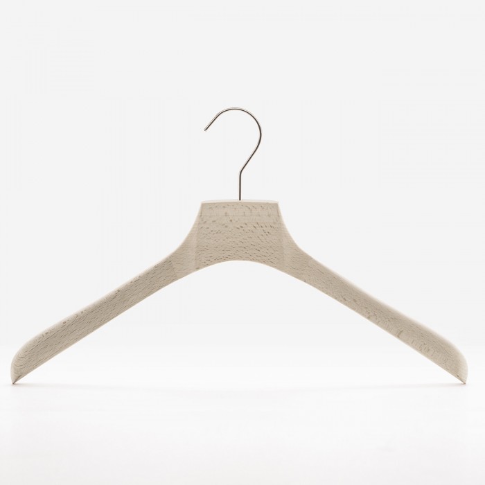Wooden hangers for men's shirt in natural beech