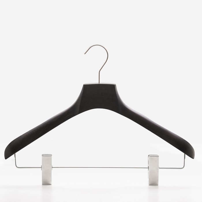Wooden hangers for women's trouser/skirt in wengé beech
